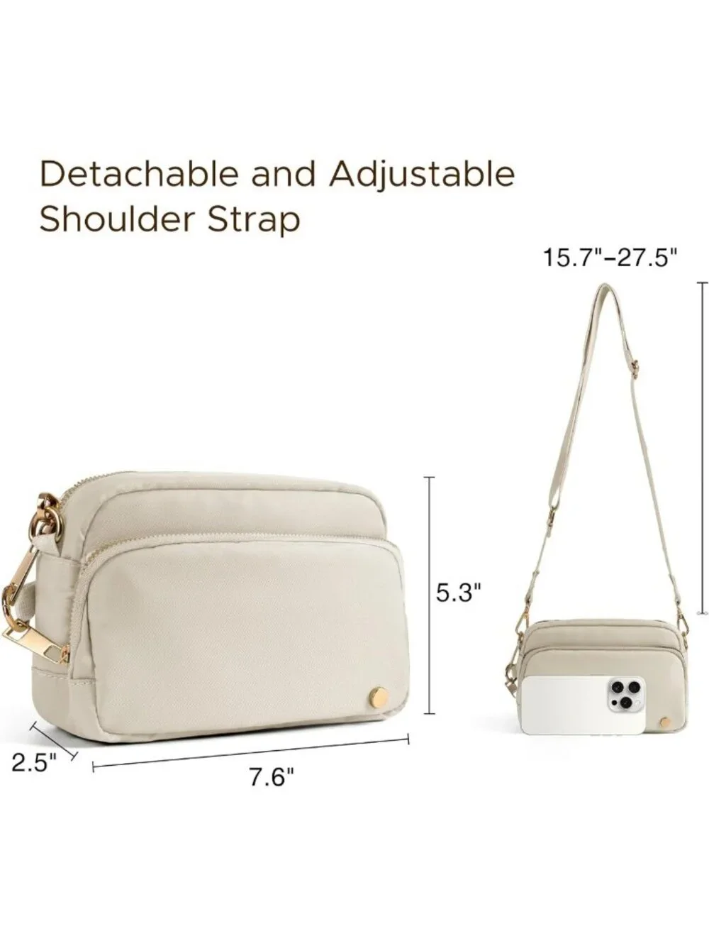 Anti-Theft Crossbody Bag for Women | Slash-Resistant, RFID Blocking Travel Purse